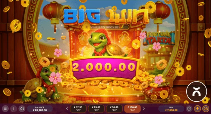 Fortune Tarta - big win in the base game